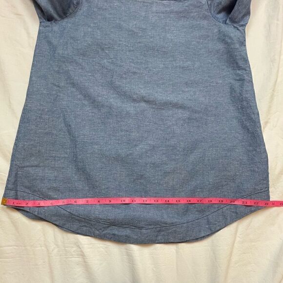 Free People Off the Shoulder Top in Chambray, size S - EUC - Picture 10 of 11